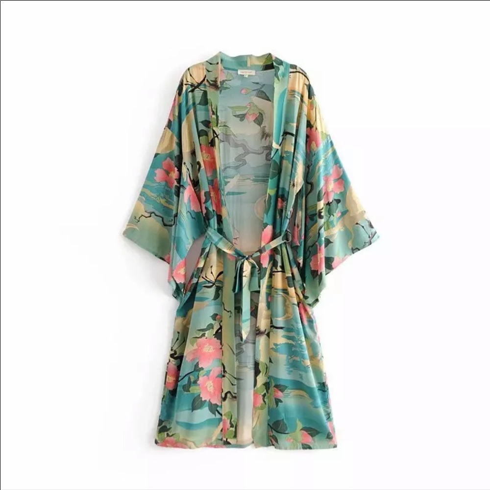 Kyoto Japanese Kimono Robe - Picture 4 of 8